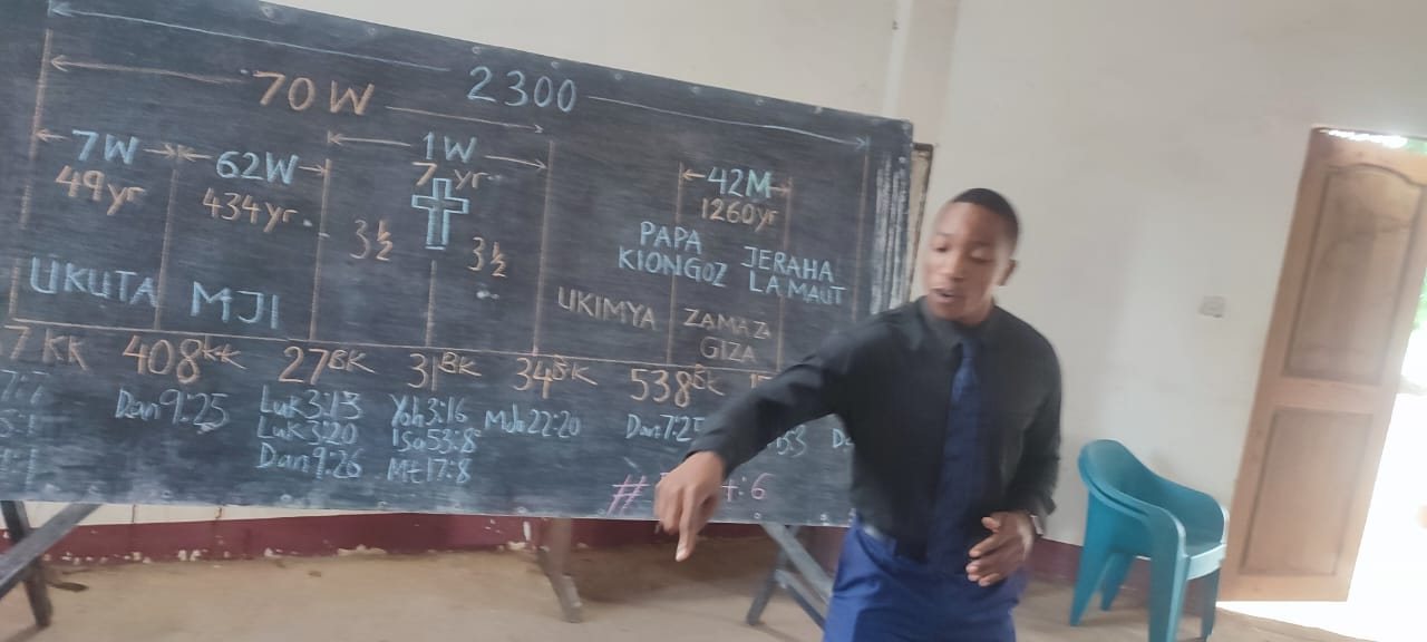 The 2300 days of Daniel 8 and 9 worked out on the blackboard